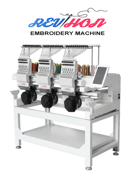 เครื่องปักอัตโนมัติมัลติฟังก์ชั่นอัจฉริยะความแม่นยำสูง 3 หัวสะดวก