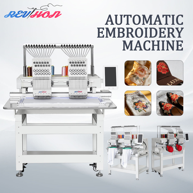 နှစ်ထပ်ဦးခေါင်းကွန်ပြူတာပန်းထိုးစက် - Touch Screen ပါရှိသော အသုံးပြုရလွယ်ကူသော ဒစ်ဂျစ်တယ်ပန်းထိုးစက် 